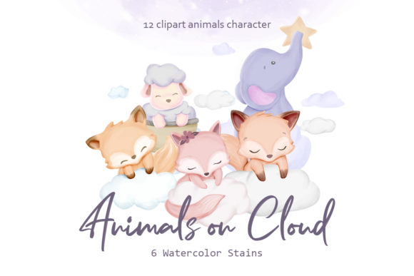 Animals on Cloud: A Fresh Illustration Pack for Bloggers and Digital Publishers