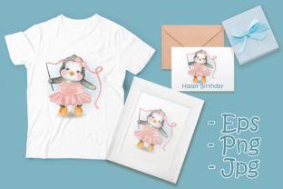 Baby Penguin Dancing Ballerina: A Cute, Playful Design for Real Embroidery Projects