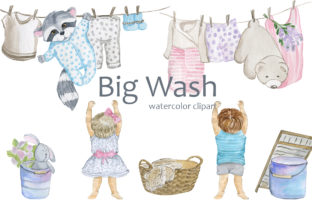 Big Wash Illustrations for Local Branding