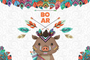 Boar Nursery Art: Woodland Animal Illustrations for Content Publishers