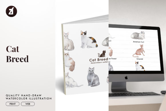 Cat Breed Set1: Adorable Illustrations for Cricut & Handmade Craft Projects