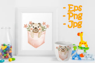 Cute Dog in a Pocket with Flowers: A Brand Designer’s Review of This Versatile Illustration