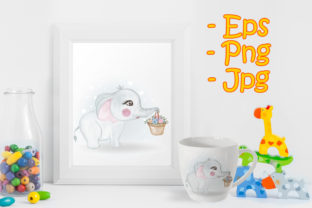 Cute Elephant Carrying a Bouquet: A Brand Designer’s Take on This Versatile Illustration