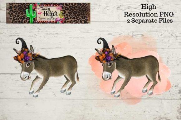 Donkey Halloween Witch PNG: A Seasonal Illustration for Spooky Editorial Design