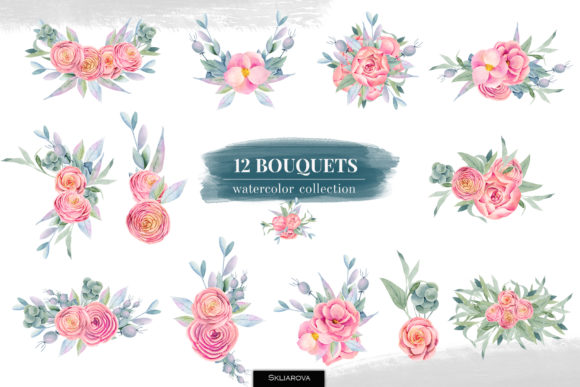 Floral Boxes: 12 Bouquets – A Designer’s Review of Versatile Illustrations