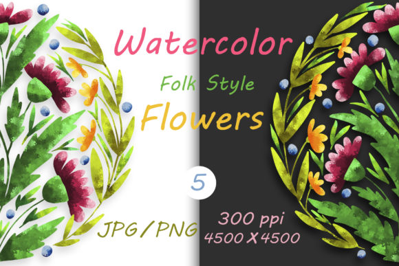 Folk-Inspired Floral Illustrations for Authentic Branding