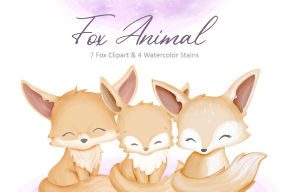 Fox Animal Collection: Adorable Illustrations for Crafters & Handmade Sellers