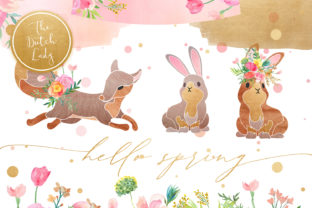 Hello Spring Clipart Set: Fresh Illustrations for Crafters & Handmade Sellers