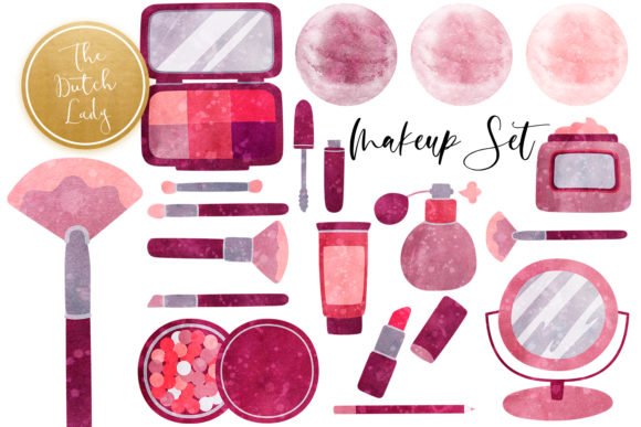 Makeup Beauty Clipart Set: Elegant Illustrations for Crafters & Etsy Sellers