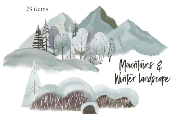 Mountains Winter Landscape Clipart: A Practical Review for Small Business Branding