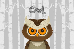 Owl Nursery Art Woodland Animal Illustrations for Creative Sellers