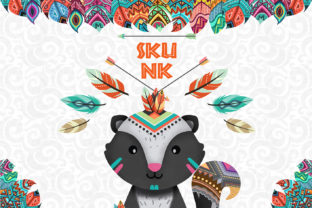 Skunk Nursery Art Woodland Animal Illustrations for Content Publishers