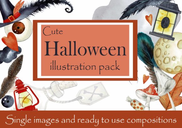 Spooky-Cute Halloween Illustrations for Bloggers & Publishers