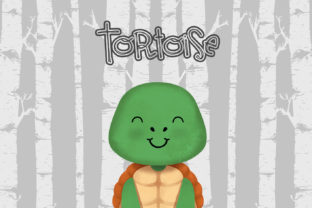Tortoise Nursery Art Woodland Animal Illustrations for Brand Storytelling