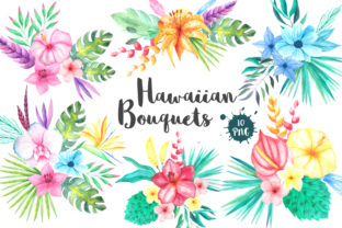 Tropical Vibes Done Right with Tropical Bouquets Clipart Set
